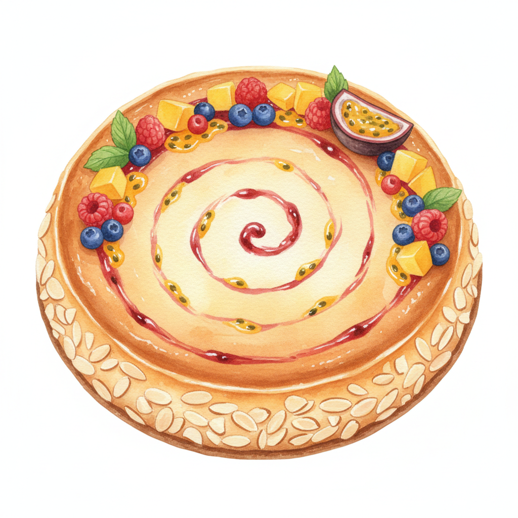 10" Decorated Custard