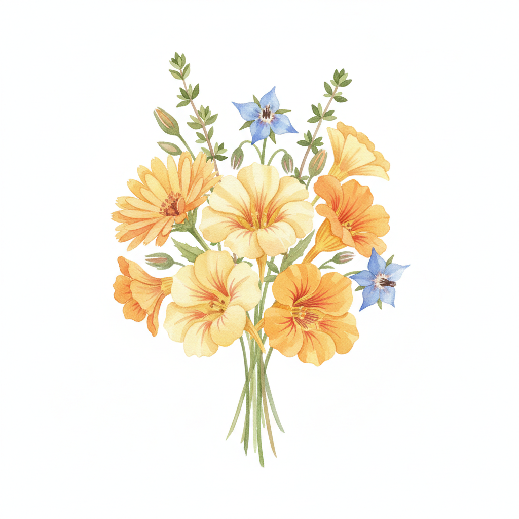 Mini Monochromatic Bouquet